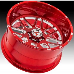 Fittipaldi Offroad Forged FTF18 Red Tint Milled Custom Truck Wheels 2